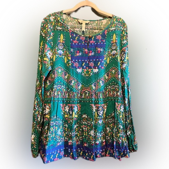 Matilda Jane Women’s medium Top Long Sleeve Elastic wrist lightweight Key hole - Picture 1 of 5